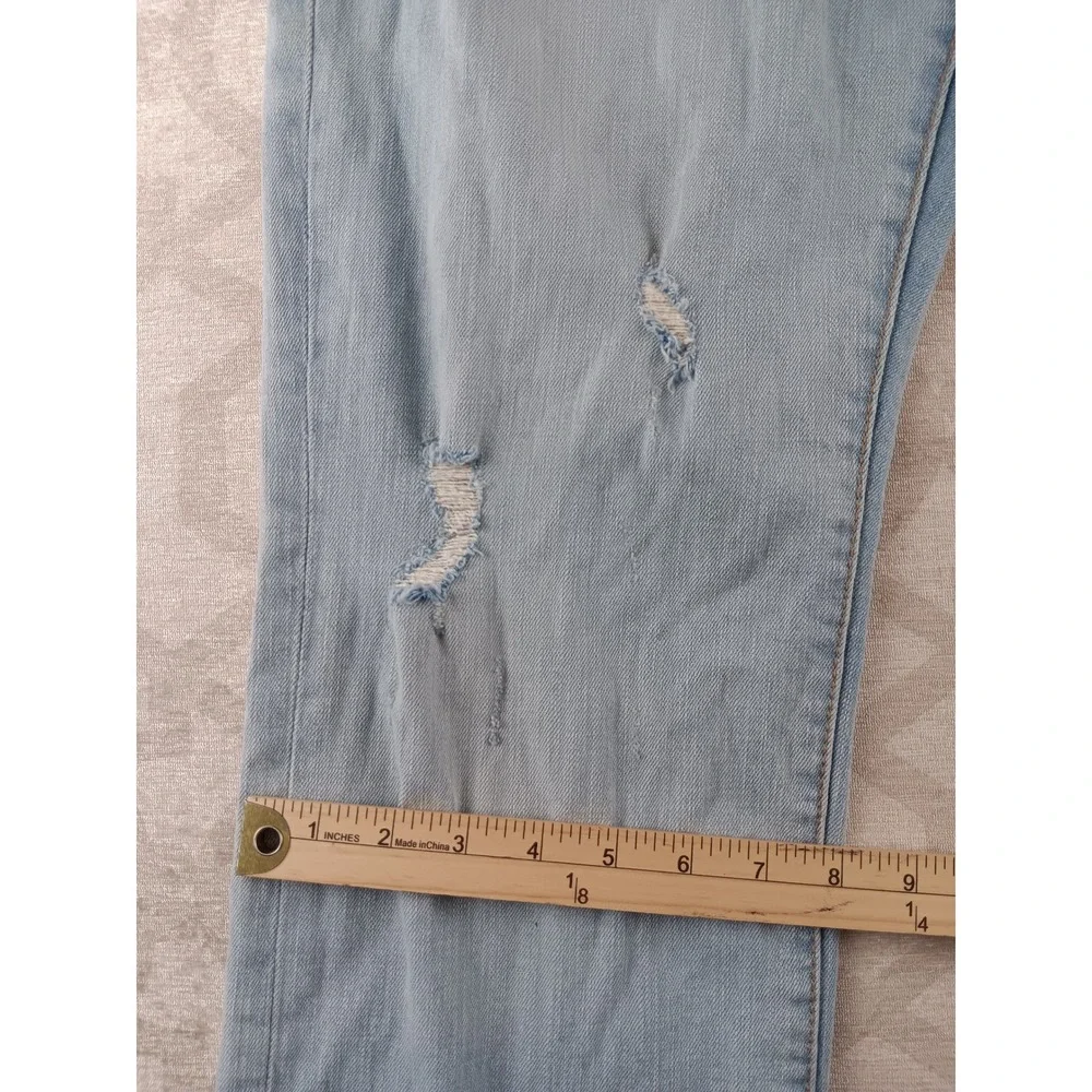 True Religion Ricky‎ Relaxed Straight Jeans Light Wash Distressed Men Size 34 - Picture 8 of 9